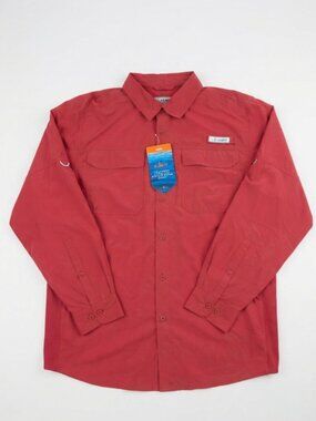 Habit Outdoors Long Sleeve Fishing Shirt Red Size Large (NWT) See Description
